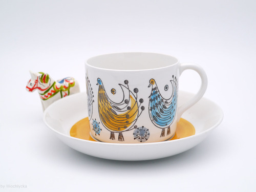 Rorstrand  Fenix 咖啡杯盤組(黃盤 預購 歡迎傳訊詢價)