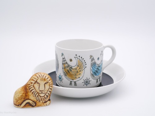 Rorstrand  Fenix 咖啡杯盤組(黑盤 預購 歡迎傳訊詢價)