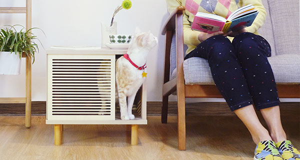 喵日子滑門小邊櫃 