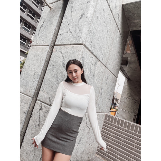 現貨｜性感網紗透膚上衣