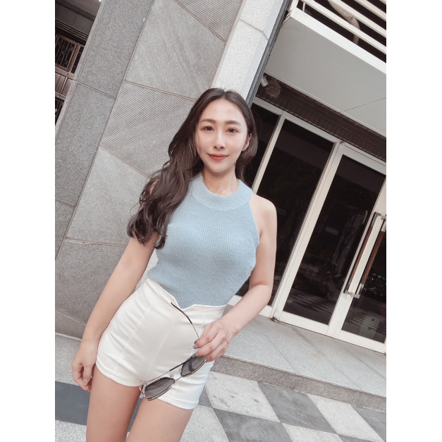 現貨｜韓版絨毛削肩背心