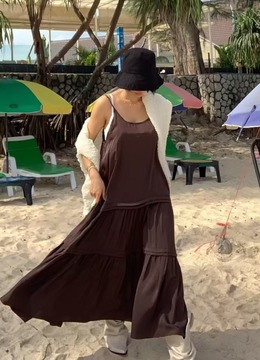 New 春.__細帶荷葉背心洋