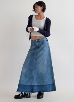 New 春.__#505不修邊長裙