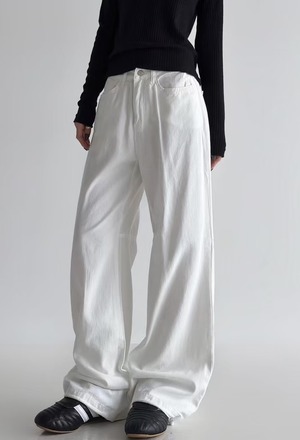 New 春.__#712單釦縮口褲