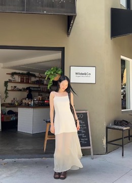 New 春.__細帶拼透紗背洋