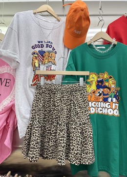 New 夏.__豹紋層次短裙