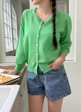 New 夏.__清新感簡約針織罩衫