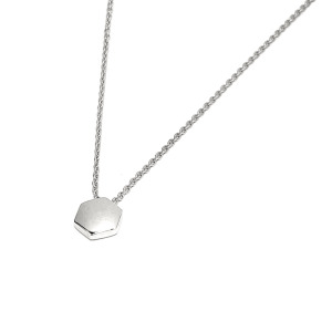 六角立體-純銀項鍊