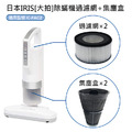 日本IRIS IC-FAC2除蟎機(大拍) 配件組(過濾網FH2-2入+集塵盒FS2-2入)(副廠)