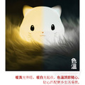 呆呆喵 貓咪伴睡燈 拍拍夜燈 觸控燈(USB充電)_1