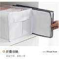 特價~PVC硬板衣物分隔盒 可對折衣物箱 (白色 中7格+大9格)_5