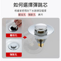 洗臉台下水器 溢水孔 按壓彈跳式水孔塞_5