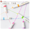 曲線花紋手帳筆 輪廓記號筆 花紋筆 文具用品 (6支裝)_1