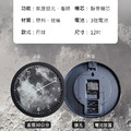 12吋智能聲控夜燈掛鐘 LED月球靜音時鐘_3