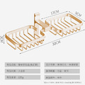 優惠~輕奢太空鋁 壁掛雙格肥皂架 香皂盒+掛勾_5