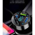 AHEAD PD+QC快充+2USB 4孔車充 Type-C車充 黑色_3