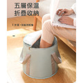 折疊帶蓋泡腳桶 泡腳水盆 足浴桶 便攜/折疊收納_2