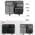 羊巴皮汽車椅背收納袋 帶掛勾皮革置物掛袋_3