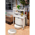 特價【高腳款103cm】雙層掃地機器人置物架-附滾輪 DIY組裝鐵架_1