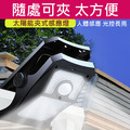 太陽能夾子感應燈 LED壁掛燈 人體感應燈 景觀燈(黑色白光)
