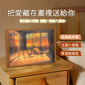 買一送一~LED燈光畫 簡筆燈畫 相框畫 裝飾畫夜燈 (USB插電)