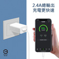 USB充電插頭 5V2.4A充電器 旅充頭