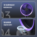 數顯100檔桌面循環扇 擺頭掛立兩用風扇 (USB直插電源)_6