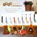 卡皮巴拉鑰匙扣 水豚毛絨公仔 包包吊飾_1