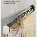 浴簾伸縮桿 門簾窗簾桿 晾衣桿(不鏽鋼原色)_3