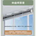 浴簾伸縮桿 門簾窗簾桿 晾衣桿(不鏽鋼原色)_5