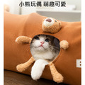 可愛貓隧道 直筒貓通道/睡袋 可折疊 寵物玩具_1
