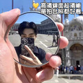 贈~束口袋★拍照凸面鏡9.5cm 自拍鏡 隨身小圓鏡(灰色)_1