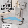 免打孔浴巾架 吸盤單桿/雙桿伸縮毛巾架_3