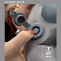 旅行必備★便攜旅行枕腰靠 按壓充氣腰部綁帶(灰色)_3