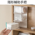 壁掛旋轉收納盒 鏡櫃整理盒 旋轉開合 1入_4