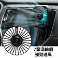 USB車用風扇 汽車出風口小風扇 後座電扇/夜燈(USB直插)_3