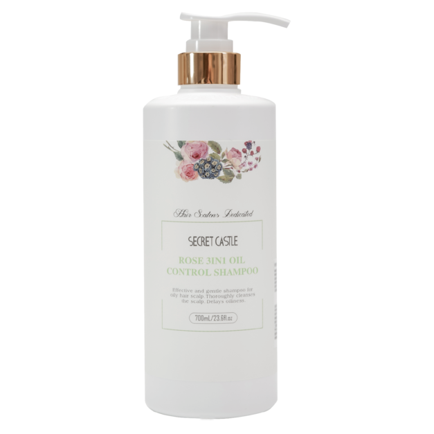 700ML沙龍玫瑰涼感控油洗髮精