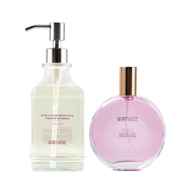胺基酸養髮液+玫瑰柔順護色洗髮凝露