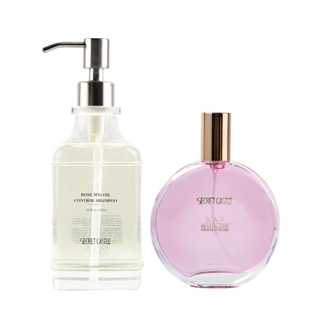 胺基酸養髮液+玫瑰三效控油洗髮凝露