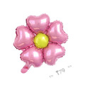 45cm 素面花朵鋁箔氣球-五瓣愛心花 (洪/粉/藍/紫/金)_1
