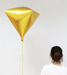 24吋4D立體鑽石造型球-金色