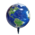 22吋4D立體圓球鋁箔氣球-地球