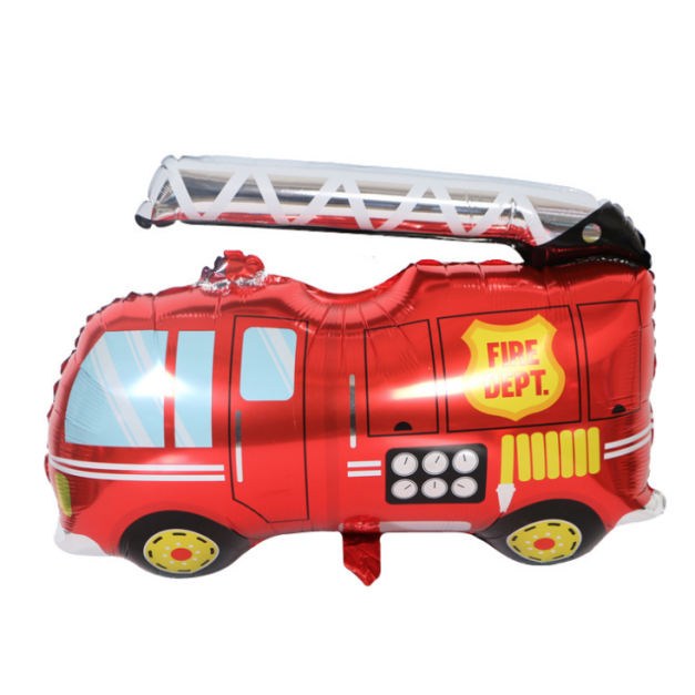 【預購】80cm汽車鋁箔氣球-消防車
