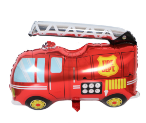 【預購】80cm汽車鋁箔氣球-消防車