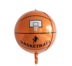 22吋4D立體圓球鋁箔氣球-籃球