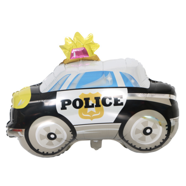 【預購】74cm汽車鋁箔氣球-警車