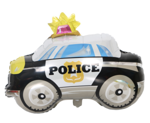 【預購】74cm汽車鋁箔氣球-警車