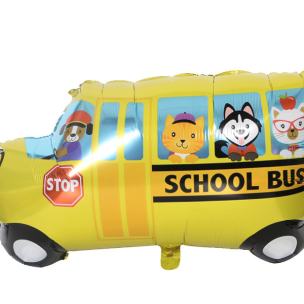 84cm汽車鋁箔氣球-校車
