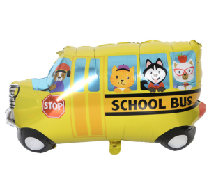 84cm汽車鋁箔氣球-校車