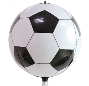 22吋4D立體圓球鋁箔氣球-足球